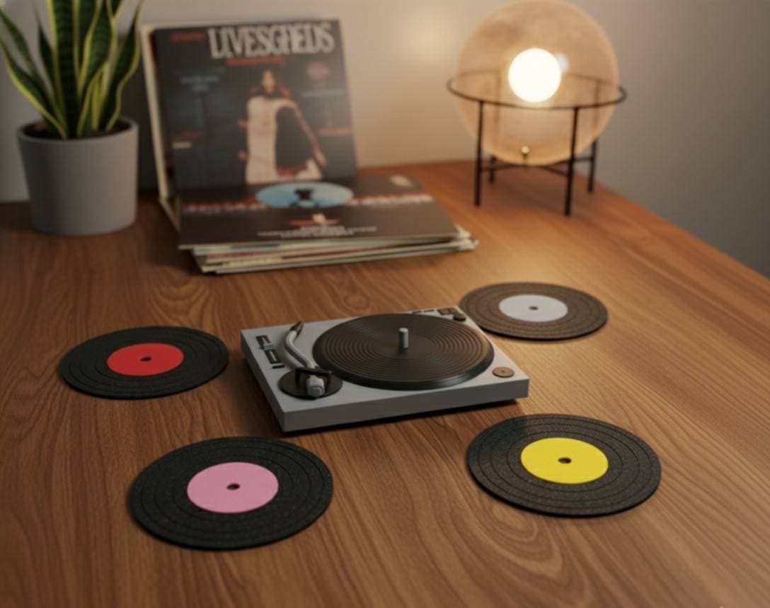 Posavasos Tocadiscos